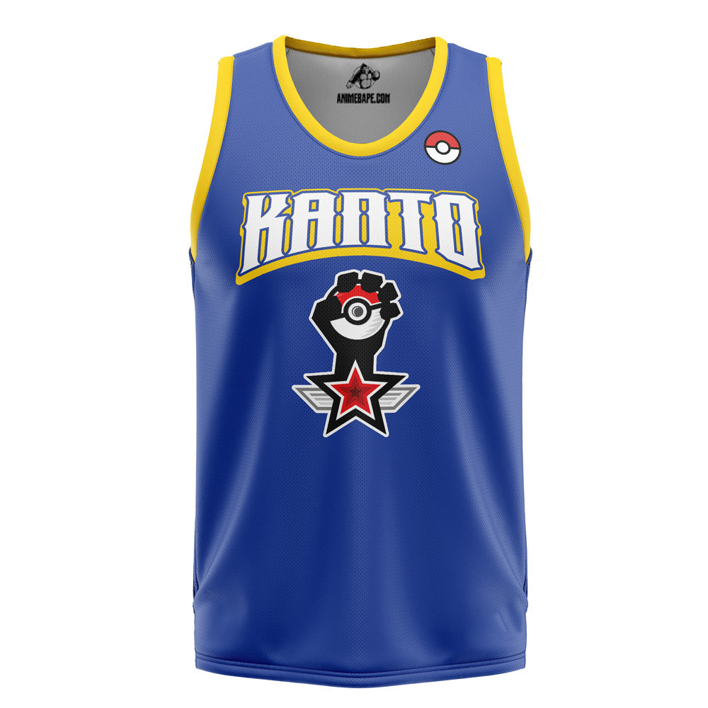 Pokemon Kanto Trainer Basketball Jersey