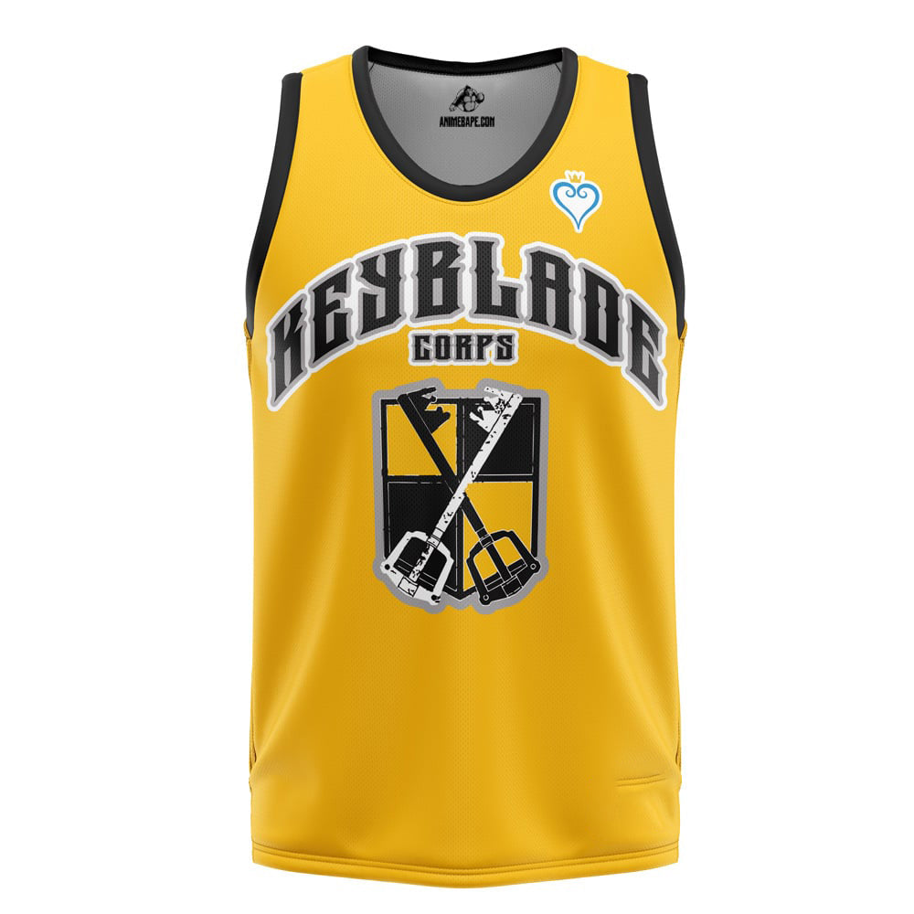 Keyblade Corps Sora Kingdom Hearts Basketball Jersey