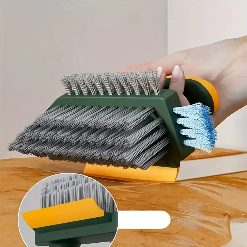 1PCS Multifunction Tile and Grout Cleaning Brush Corner Scrubber Tub Floor Brushes Portable Durable Gap 4 in 1 Cleaning Tools