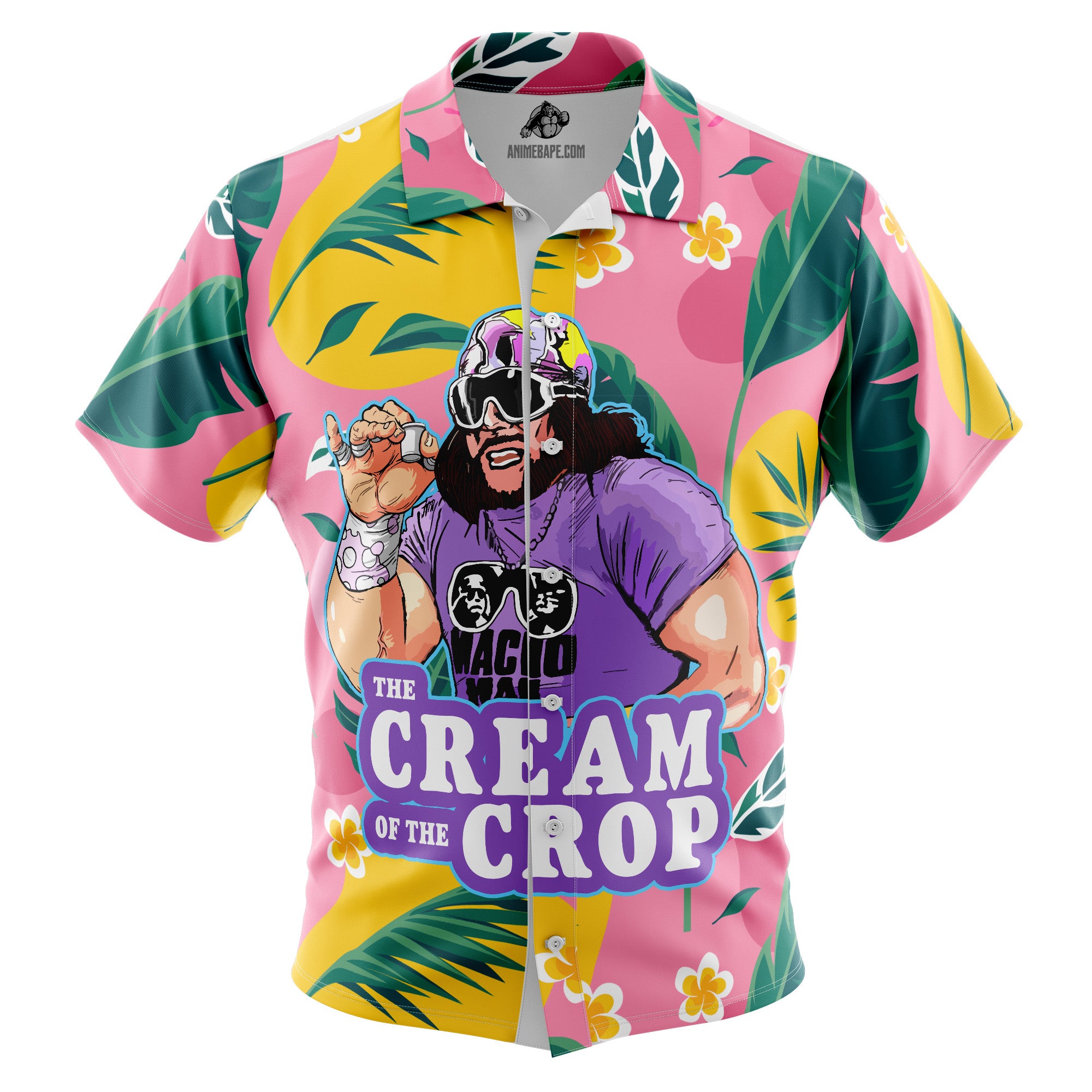The Cream of the Crop Pro Wrestling Button Up Hawaiian Shirt version 8