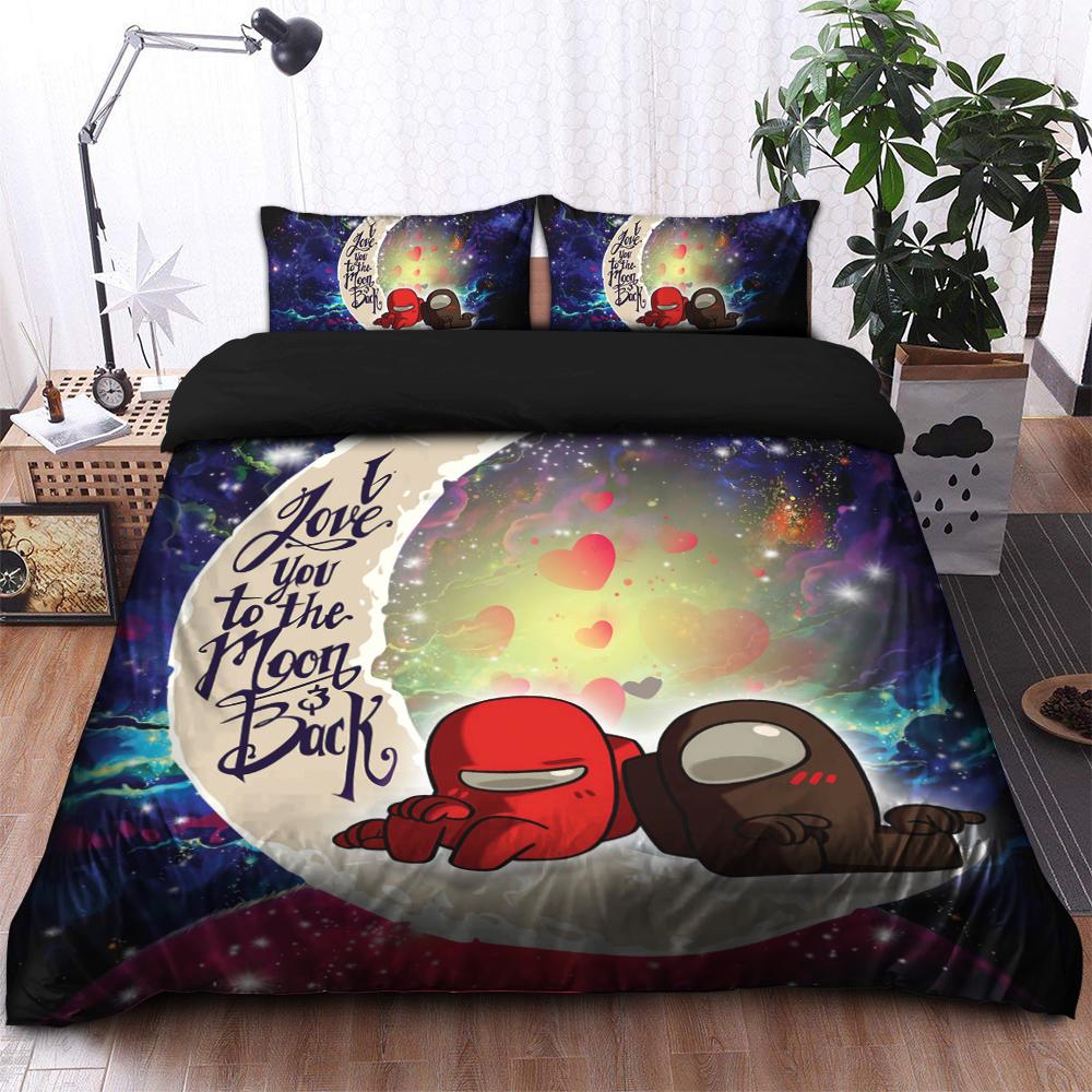 Among Us Galaxy Bedding Set with Duvet Cover and 2 Pillowcases