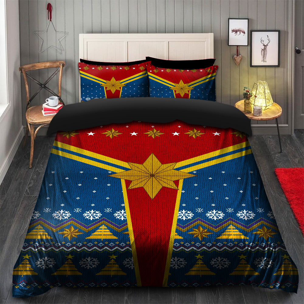 Christmas Captain Duvet Cover Bedding Set with 2 Pillowcases