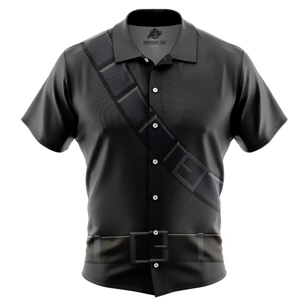 Dark Link Legend of Zelda Button Up Hawaiian Shirt