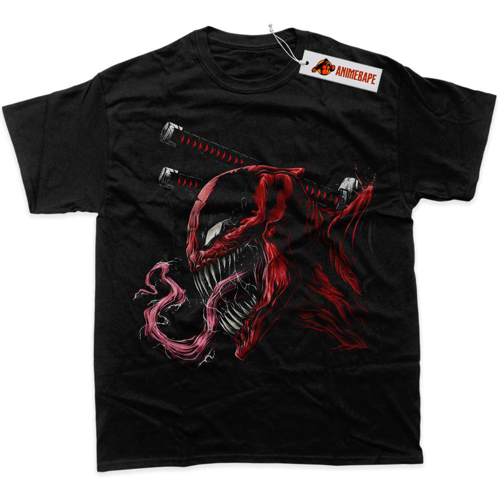 Deadpool Venom Graphic T-Shirt, Marvel Comics T-Shirt for Fans