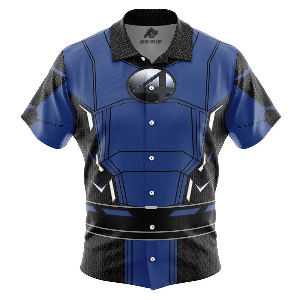 Fantastic Four Marvel Button Up Hawaiian Shirt