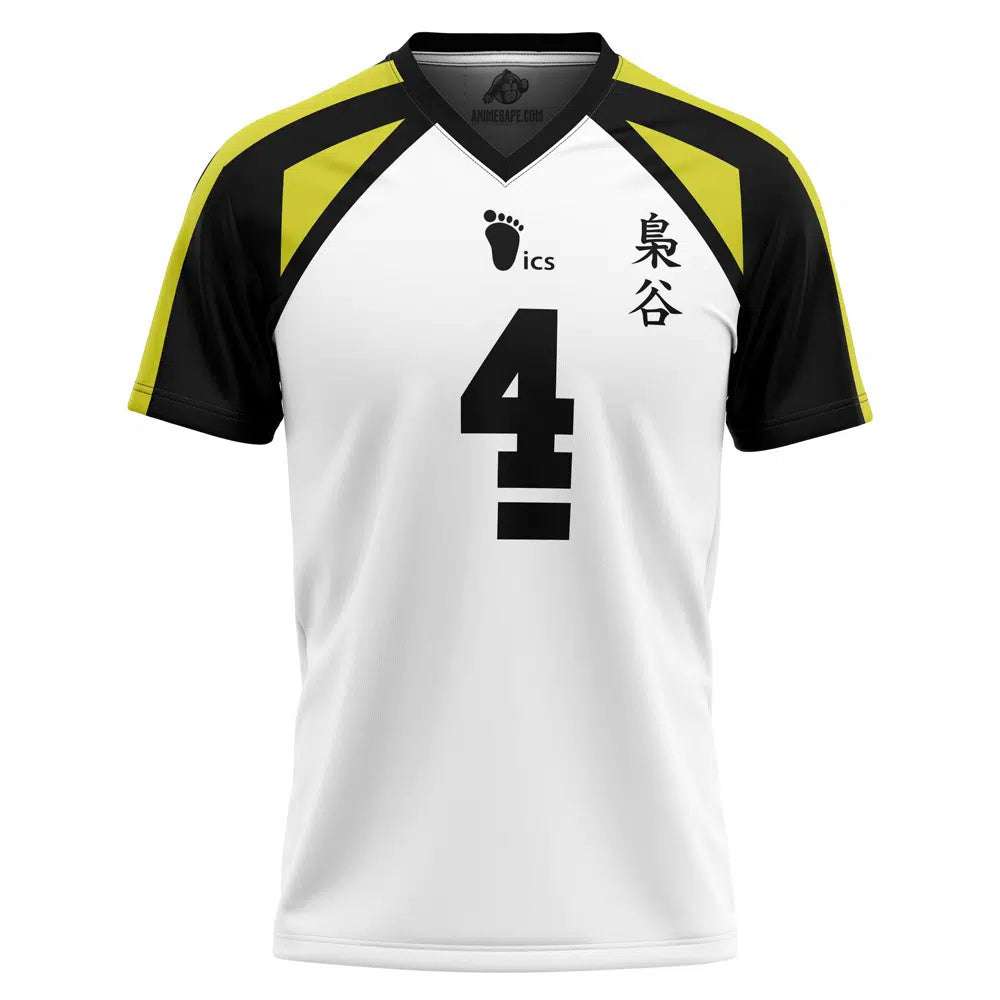 Fukurodani Academy Bokuto #4 Haikyuu V-neck T-Shirt