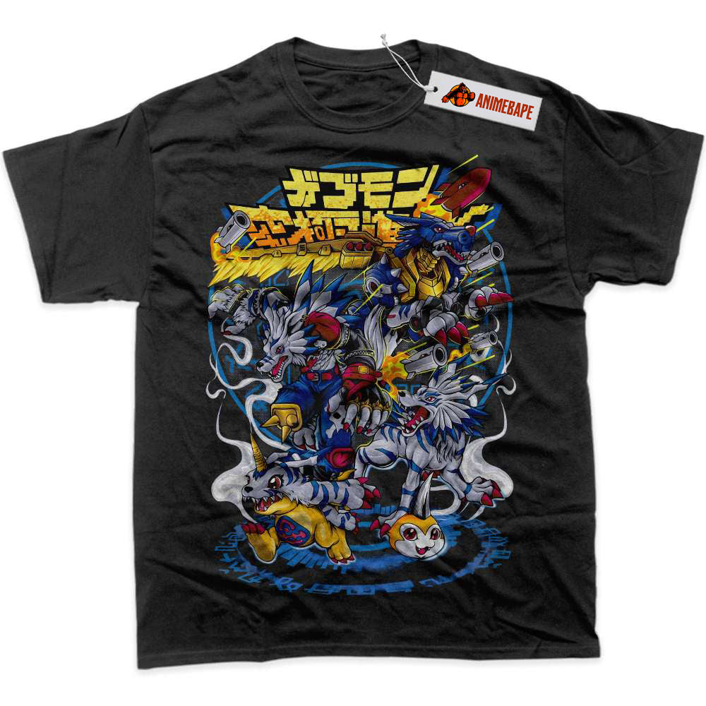 Gabumon Digimon Evolutions Graphic T-Shirt, Anime Shirt for Fans
