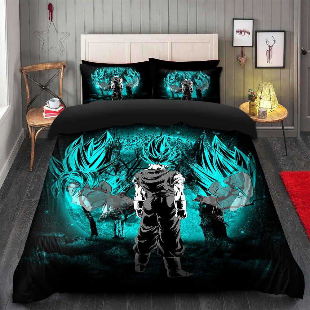Goku Vegeta Vegito Blue Bedding Set with Duvet Cover and 2 Pillowcases