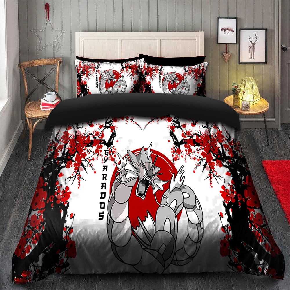 Gyarados Bedding Set Duvet Cover with 2 Pillowcases - Japan Style