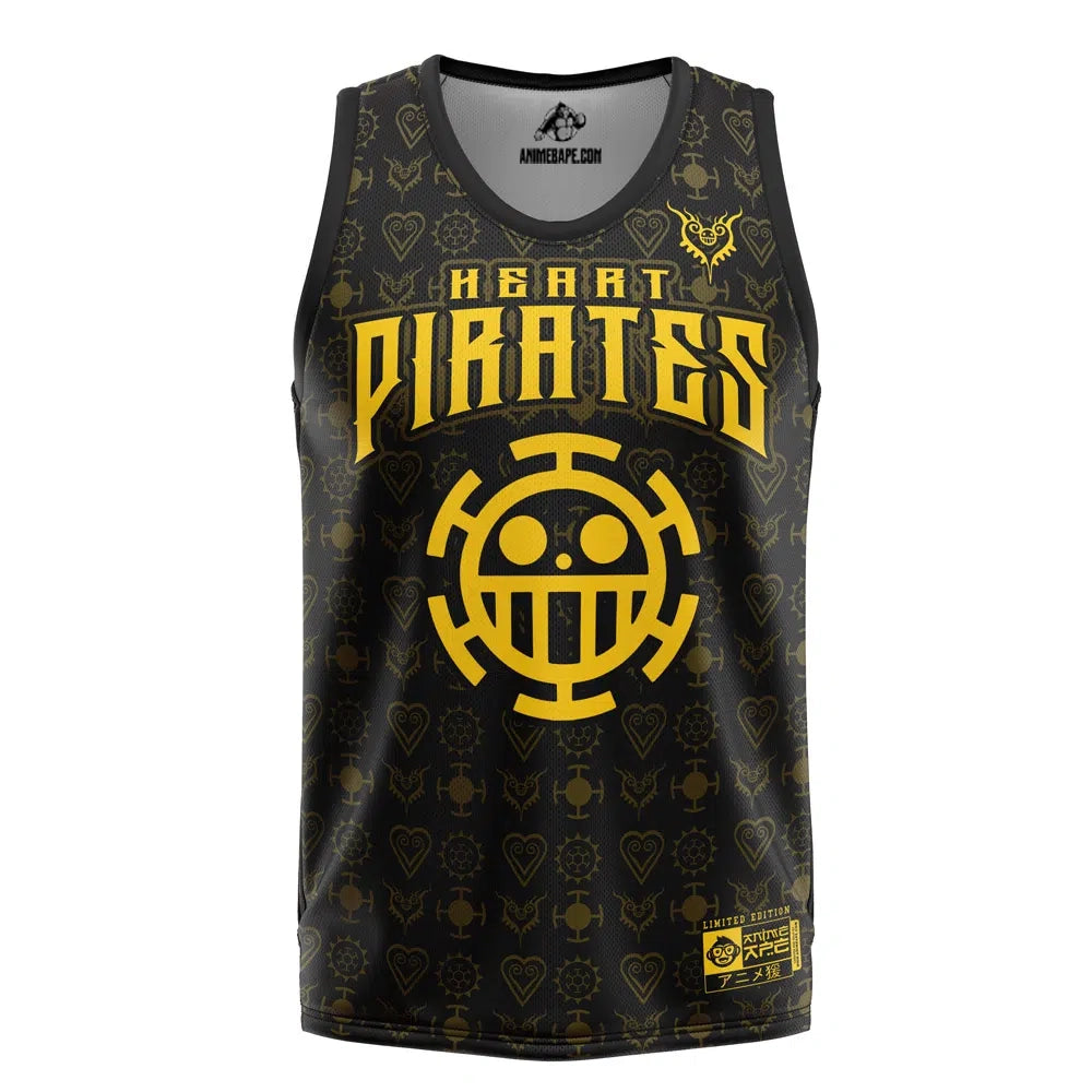 Heart Pirates Law One Piece Pirates Basketball Jersey