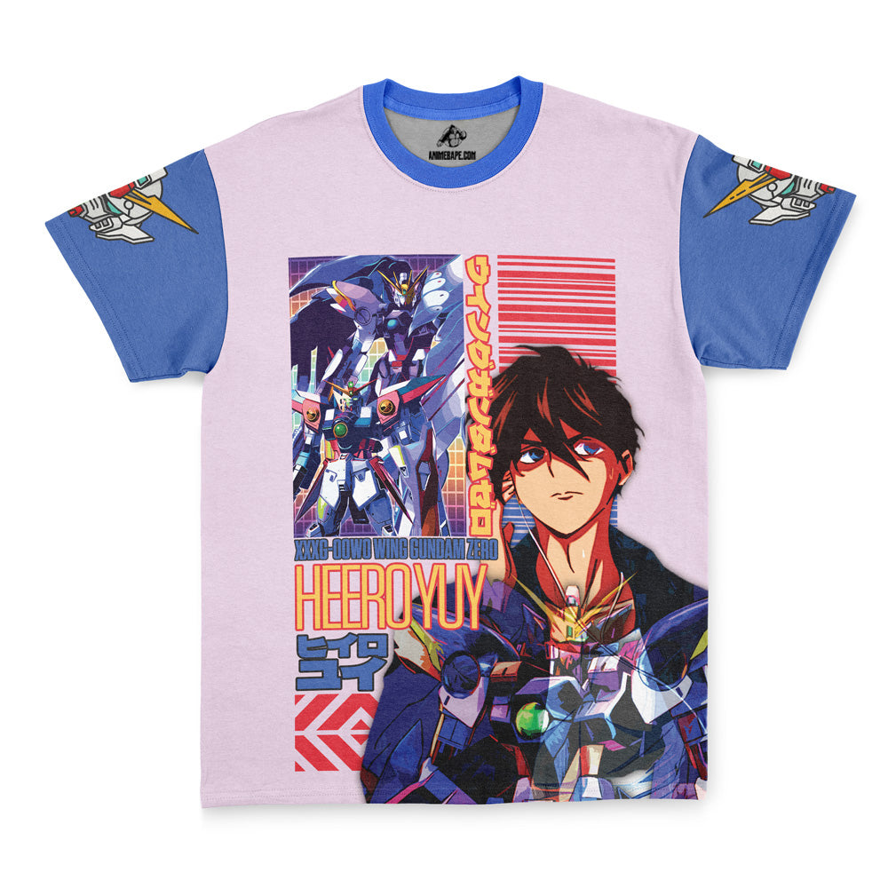 Streetwear Heero Yuya x Wing Zero Gundam Wing Endless Waltz T-Shirt