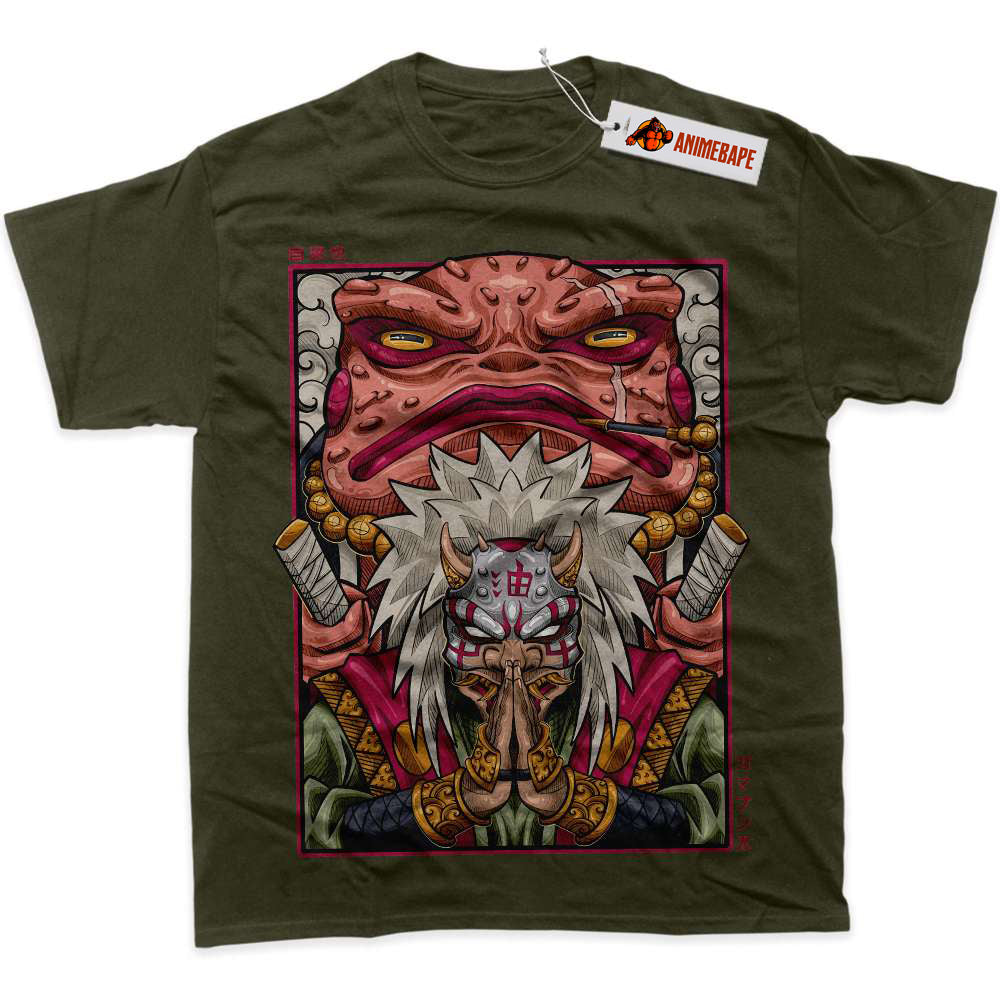 Jiraiya Naruto Anime Graphic T-Shirt for Fans and Collectors