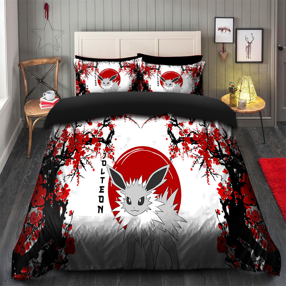 Jolteon Bedding Set Duvet Cover and 2 Pillowcases - Pokemon Japan