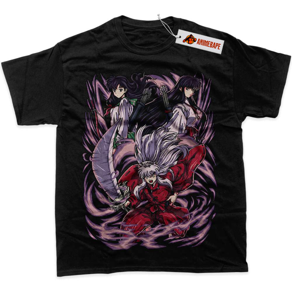 Kikyo Kagome Inuyasha Anime Graphic T-Shirt for Fans