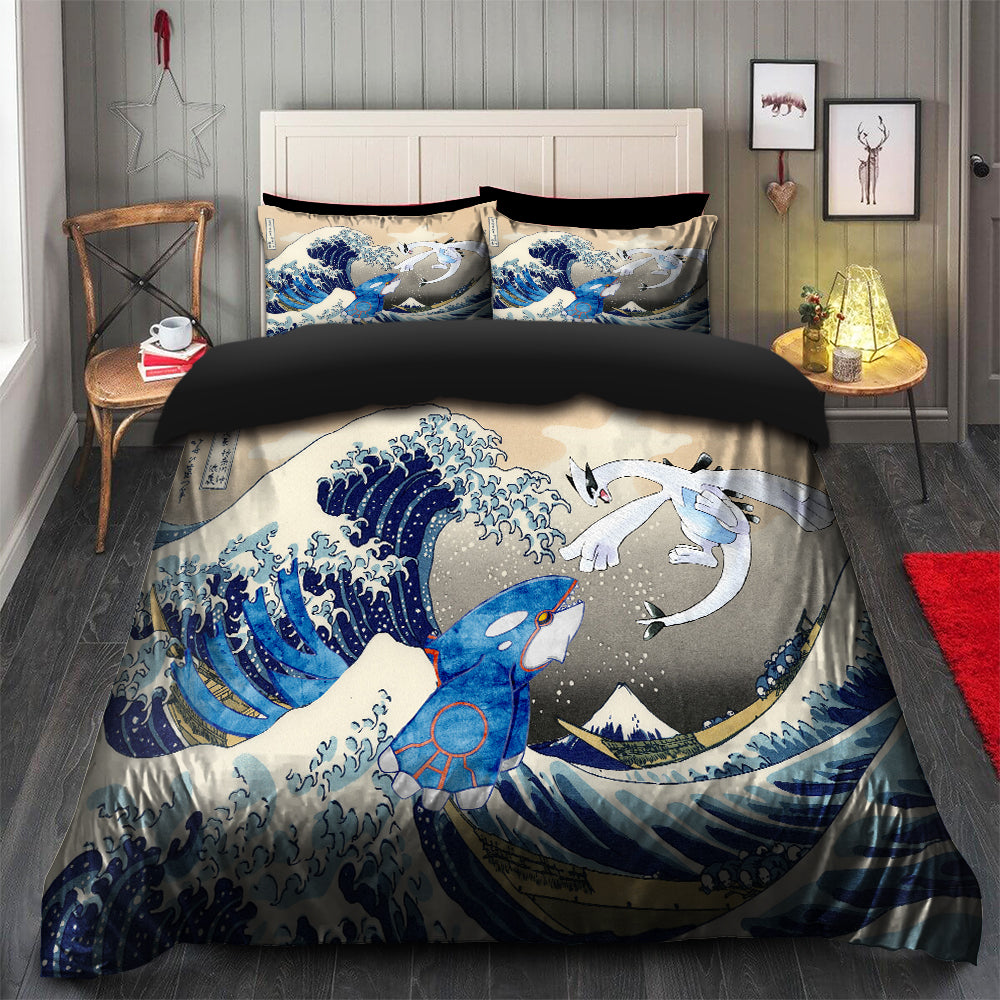Lugia Kyogre Pokemon Bedding Set Duvet Cover & 2 Pillowcases