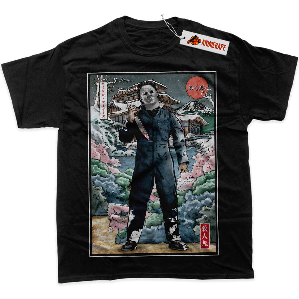 Halloween Michael Myers Horror Graphic T-Shirt - Mens Shirt