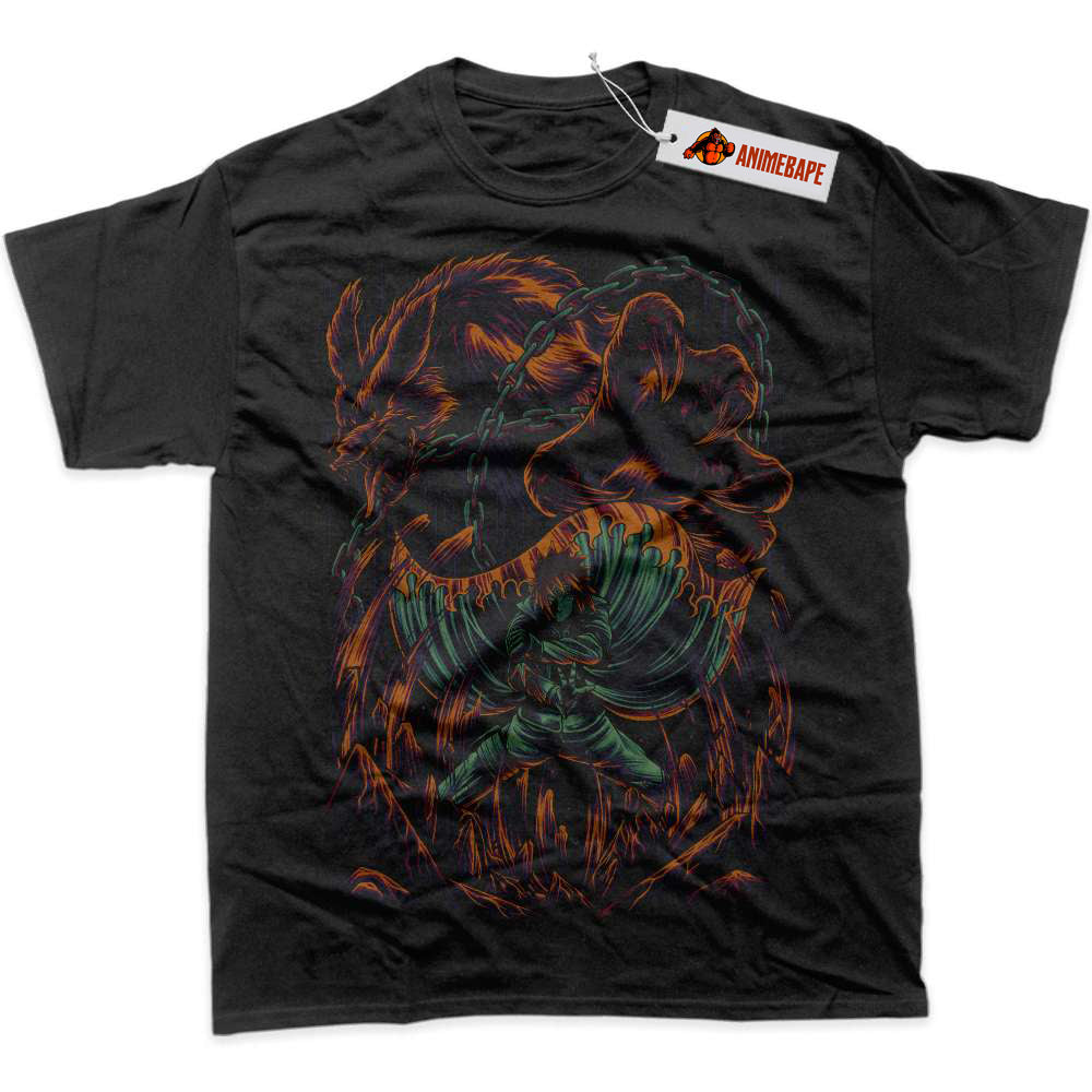 Minato Namikaze Kurama Naruto Anime Graphic T-Shirt
