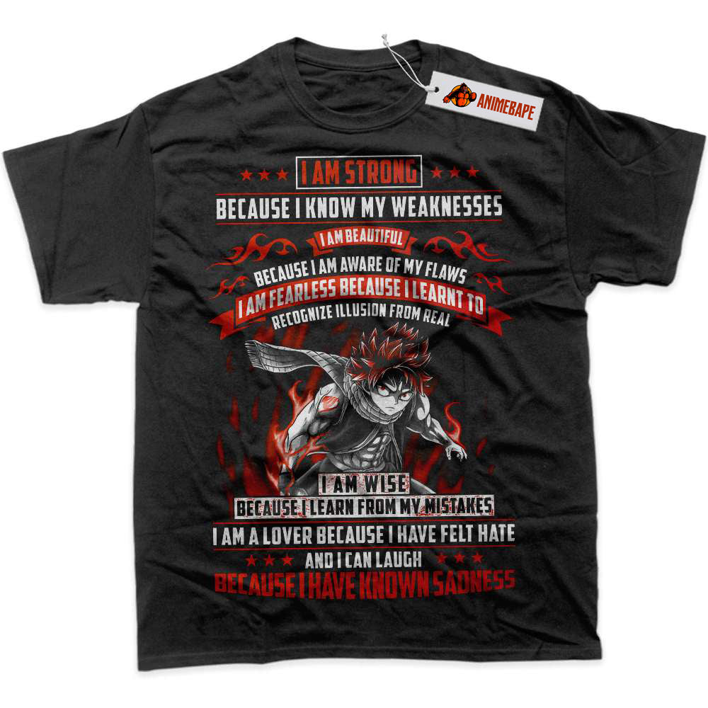 Fairy Tail Natsu Dragneel Graphic T-Shirt, Anime Shirt for Fans