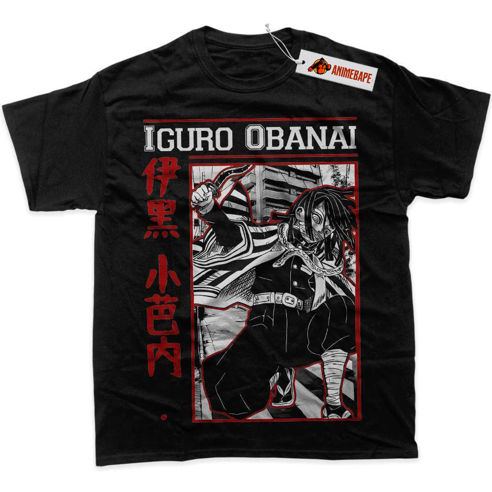 Demon Slayer Obanai Iguro Graphic T-Shirt, Anime Shirt for Fans