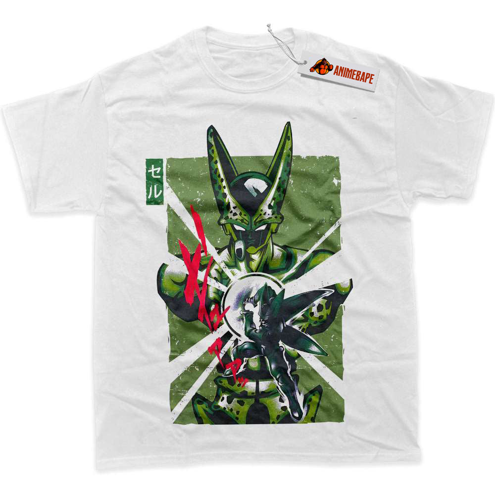 Dragon Ball Z Perfect Cell Anime Graphic T-Shirt, DBZ Shirt