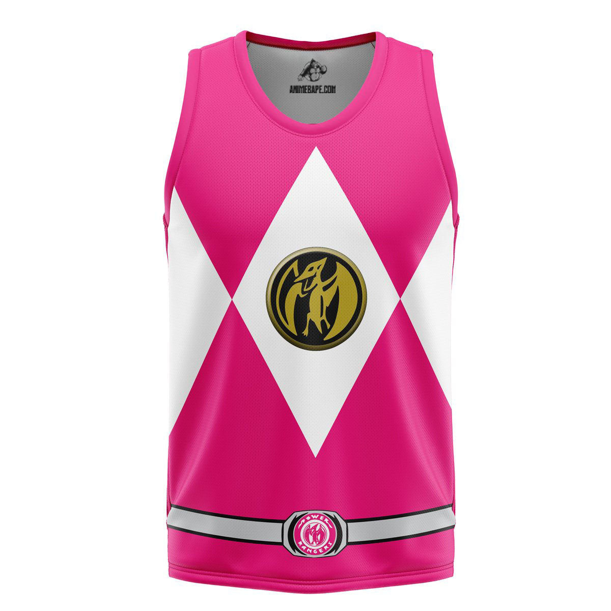 Pink Ranger Mighty Morphin Power Rangers Basketball Jersey