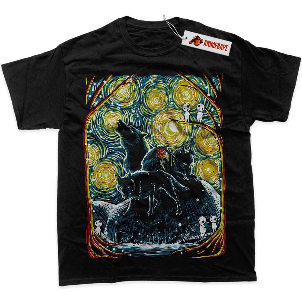 Princess Mononoke Anime Shirt, Studio Ghibli Graphic T-Shirt
