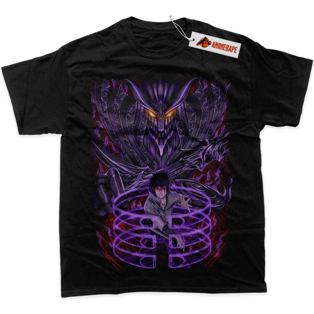 Sasuke Uchiha Naruto Anime Graphic T-Shirt for Fans