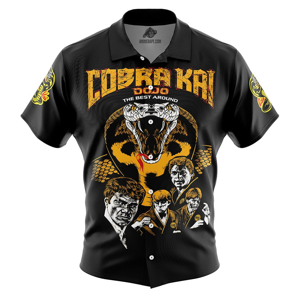 Sweep the Leg Cobra Kai Karate Kid Button Up Hawaiian Shirt