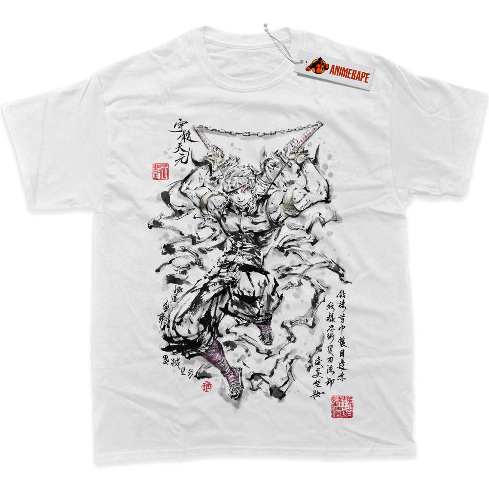 Demon Slayer Tengen Uzui Graphic T-Shirt, Anime Shirt for Fans