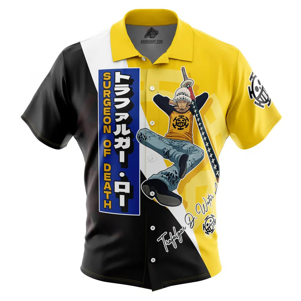 Trafalgar D. Law One Piece Button Up Hawaiian Shirt