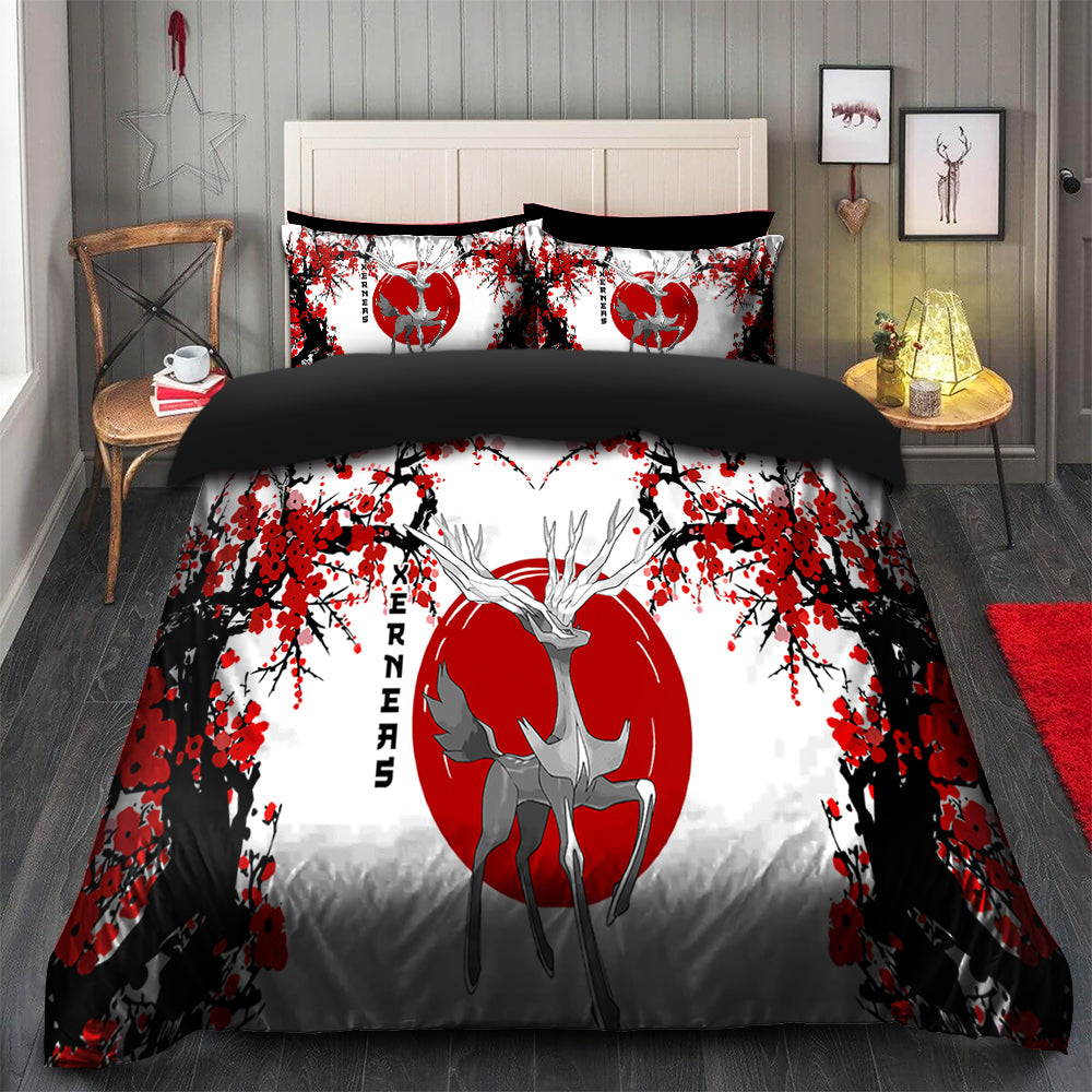 Xerneas Bedding Set - Japan Style Duvet Cover & 2 Pillowcases